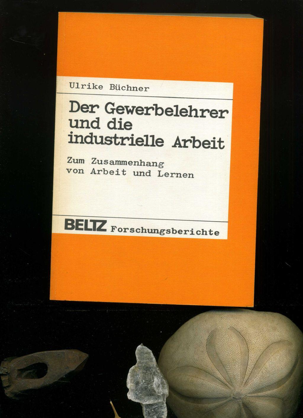 Der Gewerbelehrer und die industrielle Arbeit. In der Reihe: Beltz Forschungsberichte. - Büchner, Ulrike