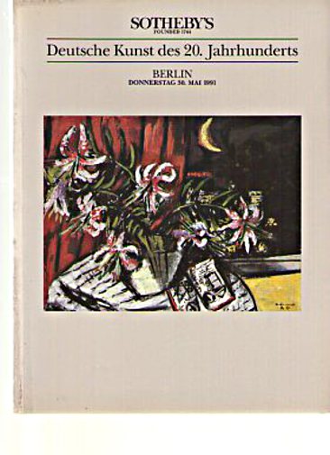 Sothebys May 1991 20th Century German Paintings Sothebys [Satisfaisant]
