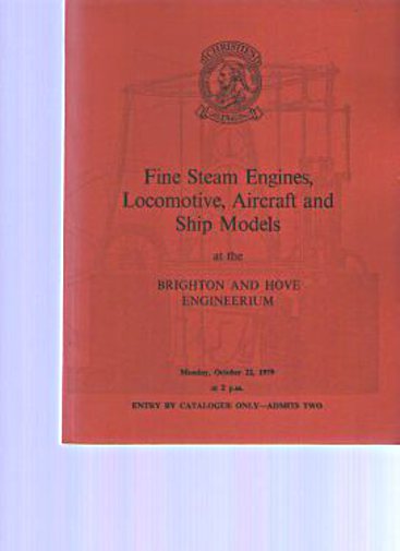 Christies 1979 Steam Engines, Locomotive, Aircraft, Ship Models Christies [Good]