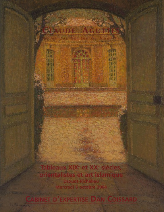 Claude Aguttes October 2004 19th & 20th C. Paintings, Orientalist & Islamic Art Misc. [Satisfaisant]