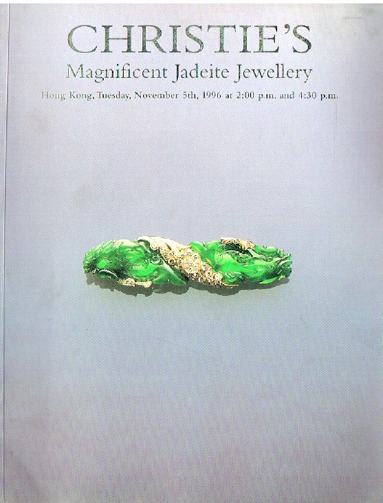 Christies November 1996 Magnificent Jadeite Jewellery Christies [ ]