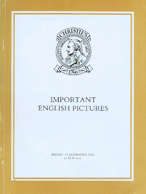 Christies November 1982 Important English Pictures Christie's [Satisfaisant]