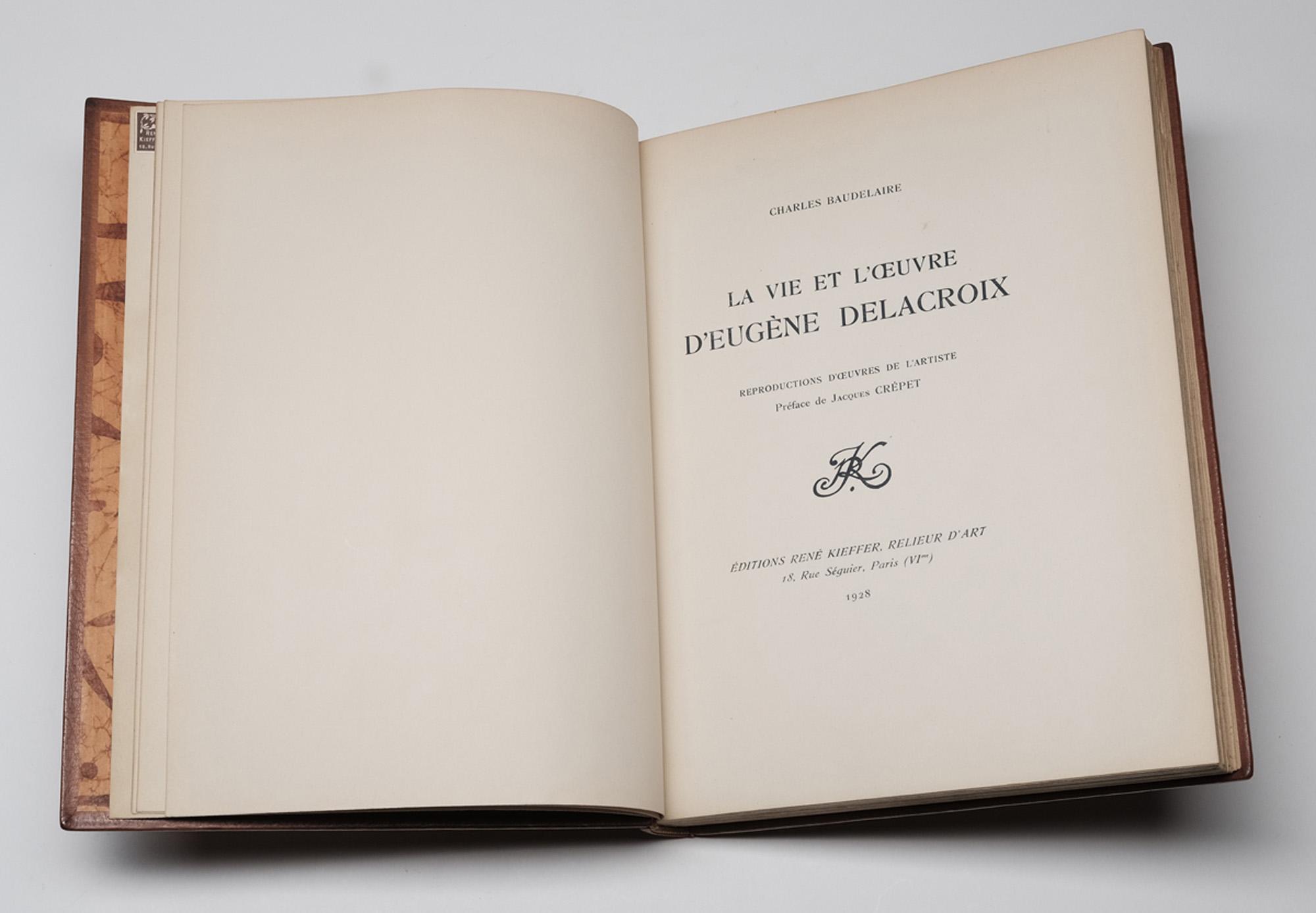 La Vie et l'oeuvre d'Eugene Delacroix. Reproductions d'oeuvres de l