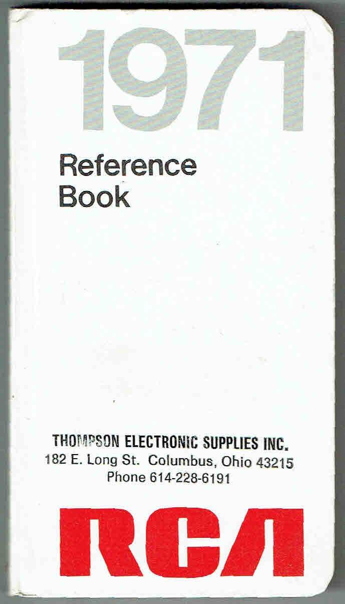 RCA REFERENCE BOOK 1971 by Radio Corporation of America Very Good