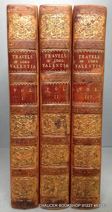 Voyages and Travels to India, Ceylon, the Red Sea, Abyssinia, and Egypt in the years 1802, 1803, 1804, 1805, and 1806 (3 Volumes) - VALENTIA, George, Viscount