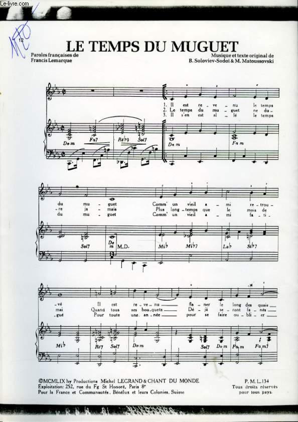 Le Temps Du Muguet By Soloviev Sodoi B Et Matoussovski M Sheet Nbsp Music Le Livre