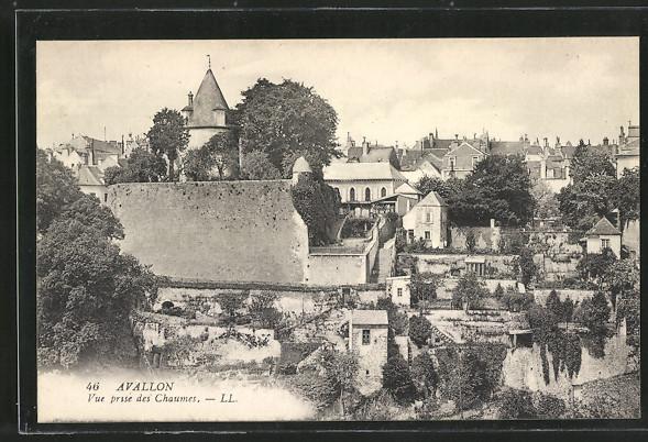 Carte postale Avallon, Vue prise des Chaumes: Manuscript / Paper ...