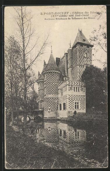 Carte postale Port-Boulet, Château des Reaux: (1925) Manuscript / Paper ...