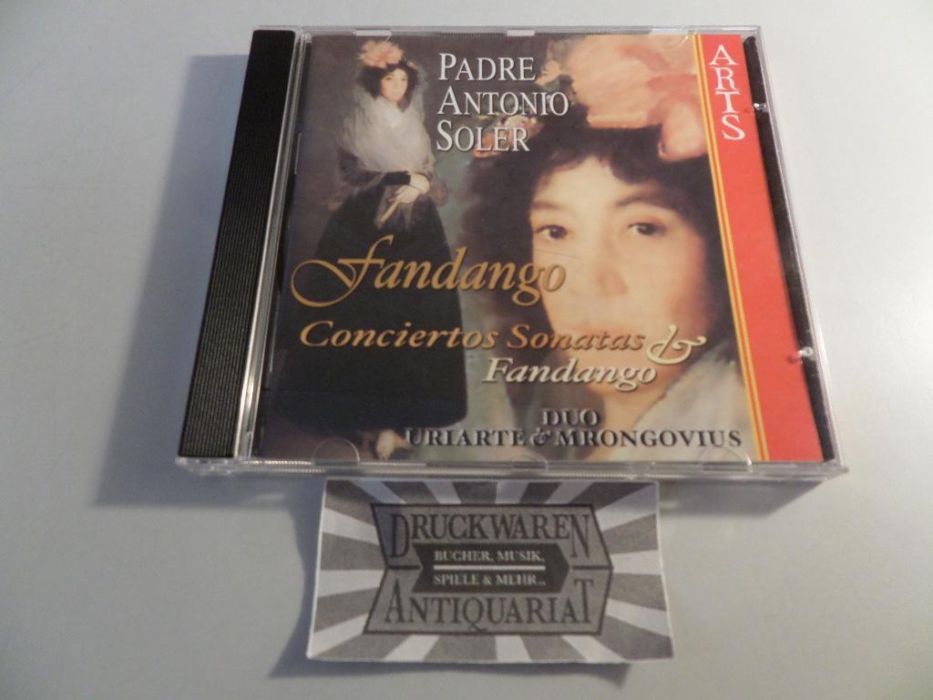 Soler: Concertios No. 6 + 4, Sonatas: , 24, 21, 23, 90 - Fandango  [CD]. by Soler, Antonio, Karl-Hermann Mrongovius and Begona Uriarte:: Sehr  gut (1999) | Druckwaren Antiquariat