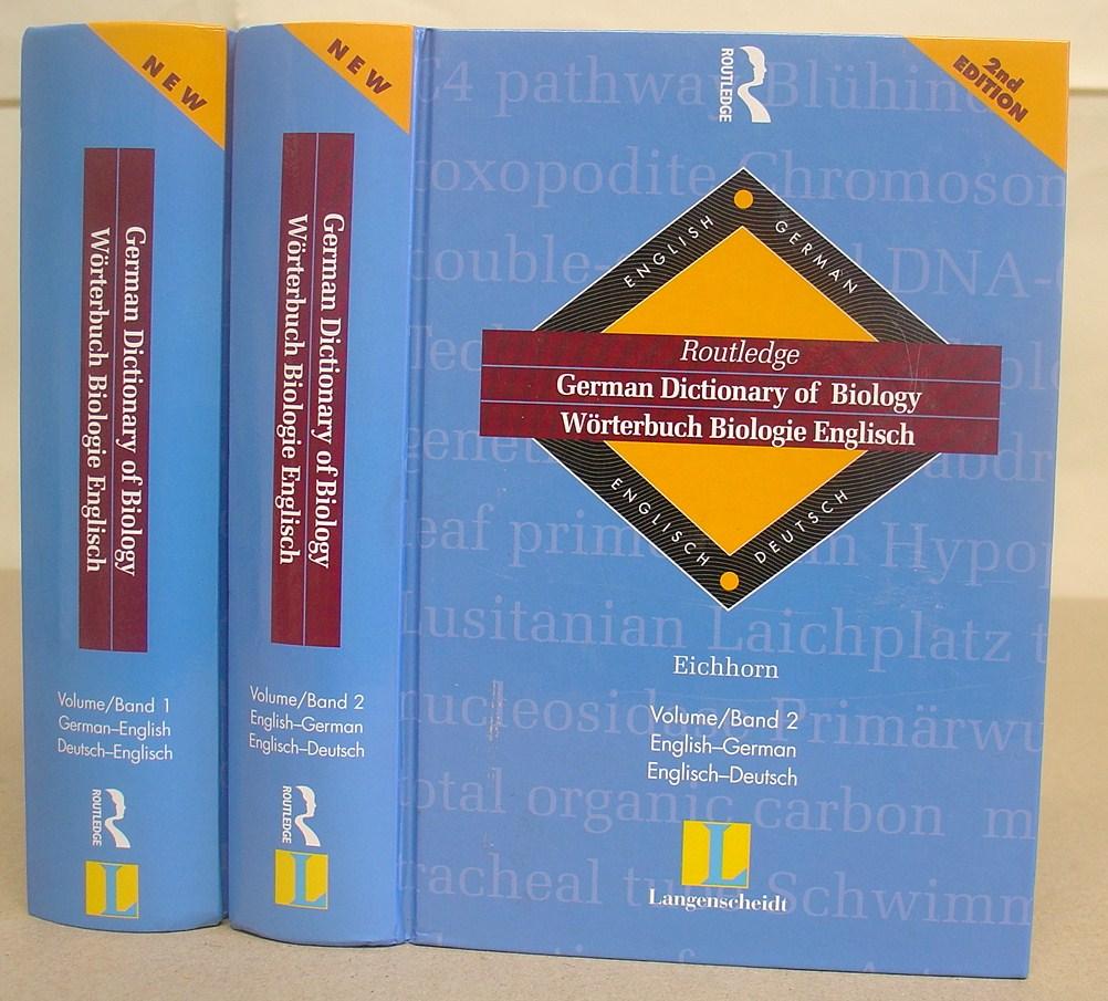 Langenscheidt - Routledge German Dictionary Of Biology : Wörterbuch Biologie Englisch Volume / Band 1 German English, Deutsch Englisch [with] Volume / Band 2 English German, Englisch Deutsch - Eichhorn, Manfred [editor]