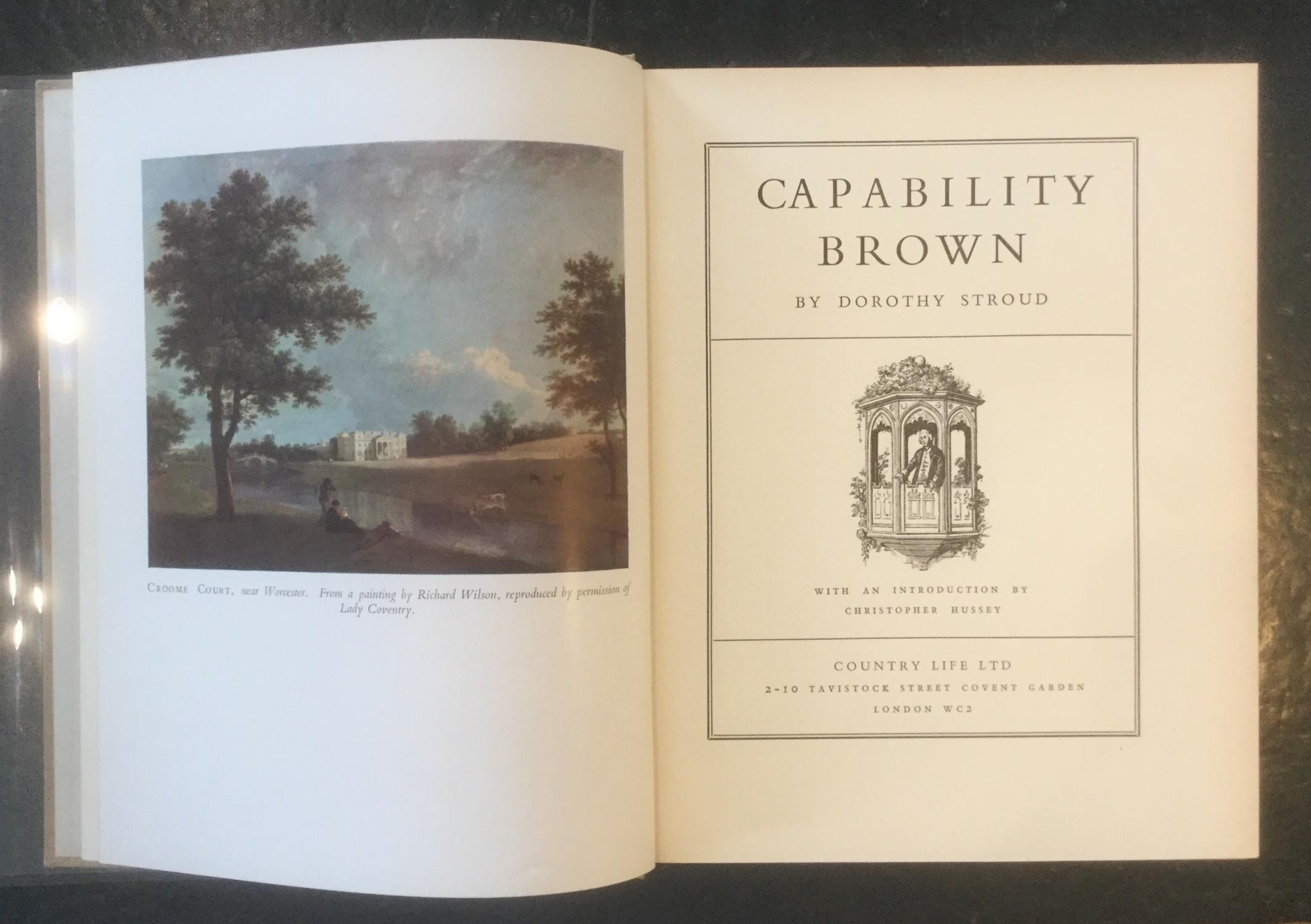 アート・デザイン・音楽 Capability Brown Dorothy Stroud Capability Brown by Dorothy Stroud: Near Fine Hardcover (1950) 1st