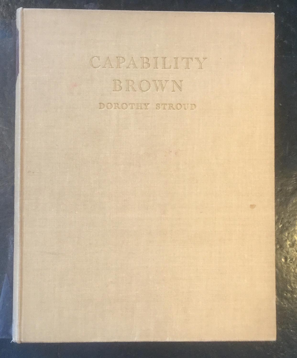 Capability Brown by Dorothy Stroud: Near Fine Hardcover (1950) 1st
