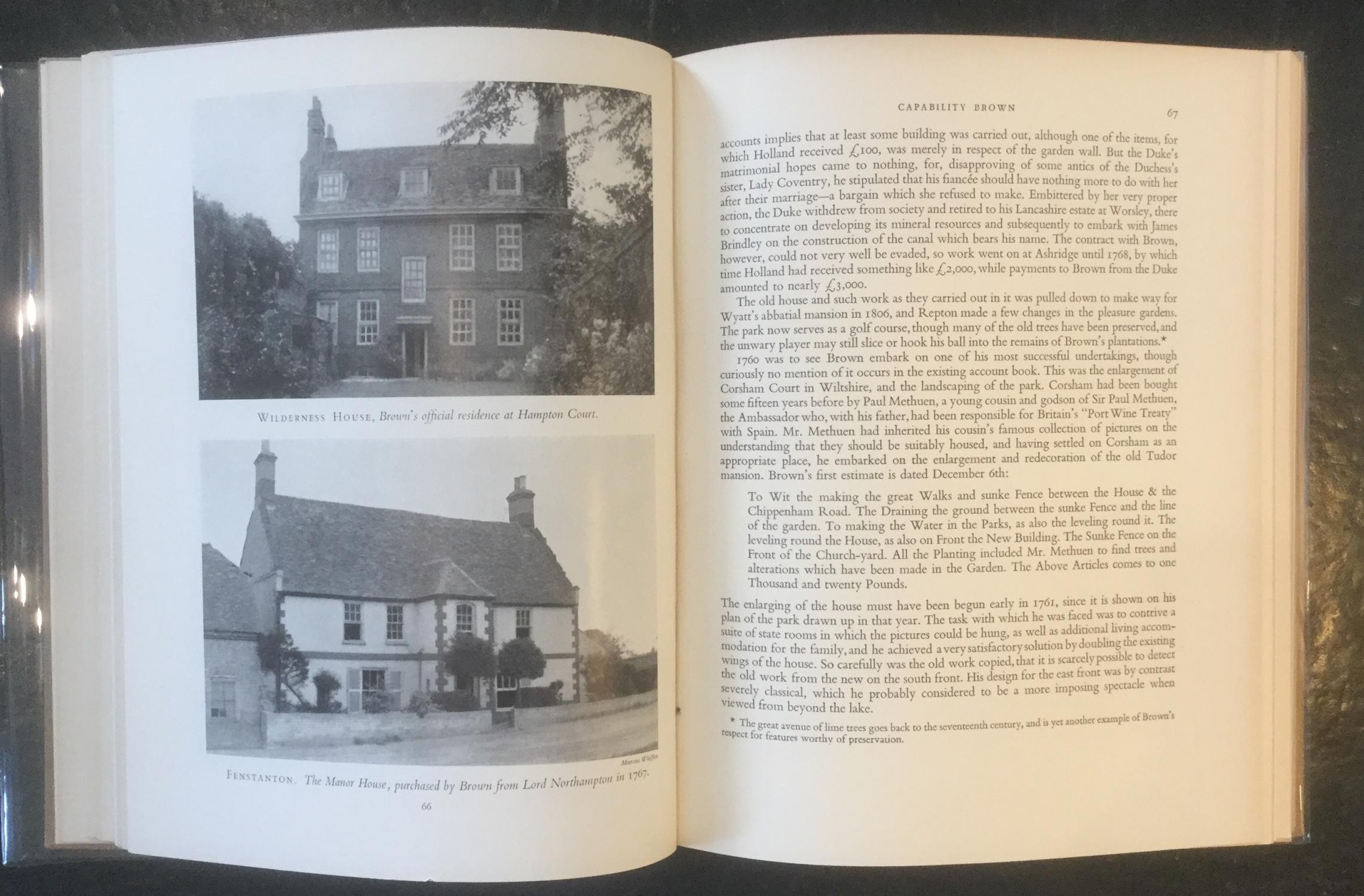 Capability Brown by Dorothy Stroud: Near Fine Hardcover (1950) 1st