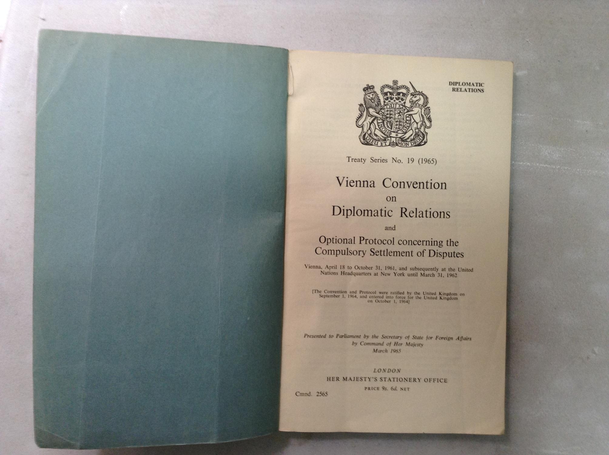 vienna convention on diplomatic relations article 48 vienna convention on diplomatic relations article 48