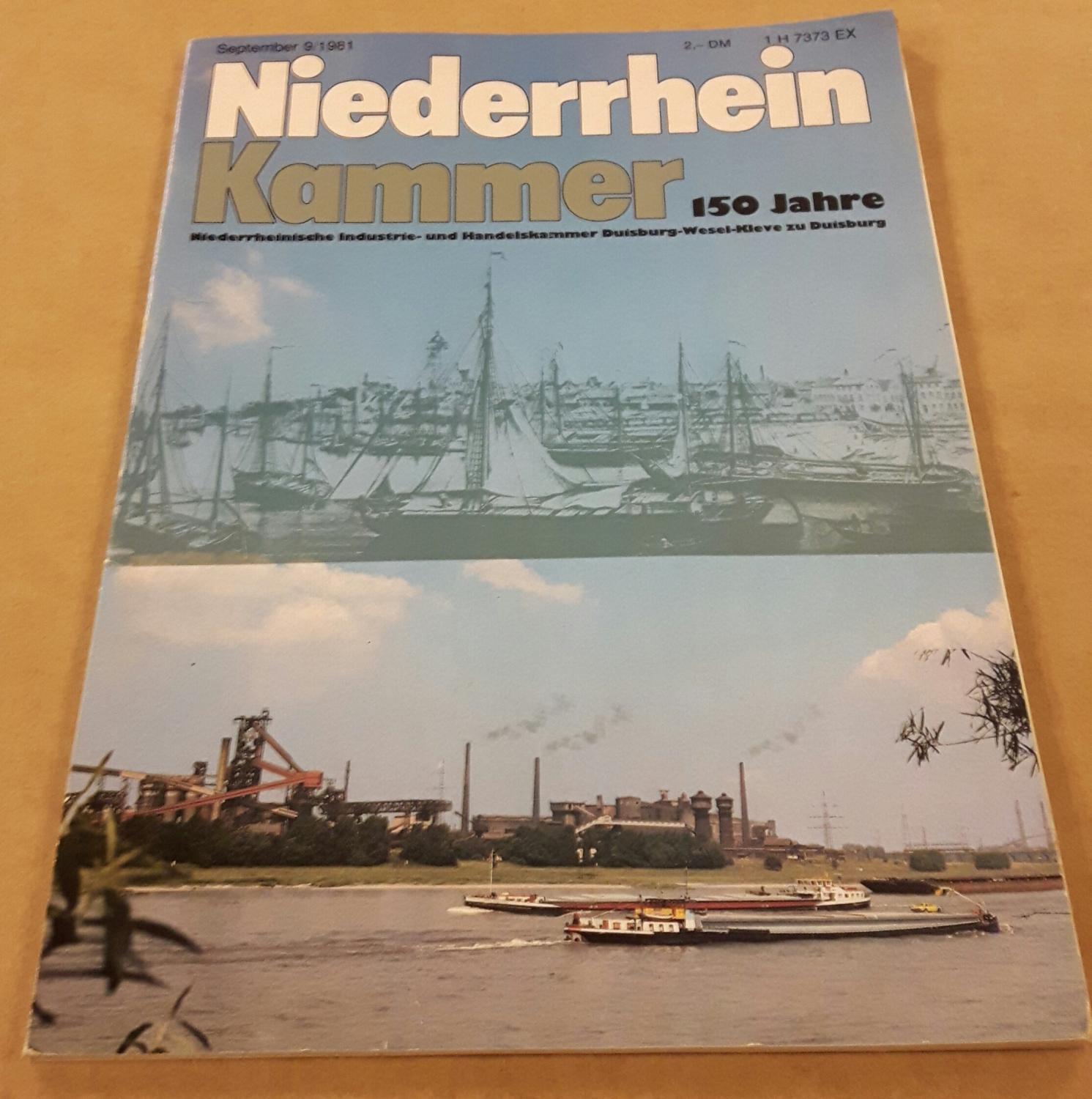 Niederrhein Kammer 150 Jahre Niederrheinische Industrie- und ...