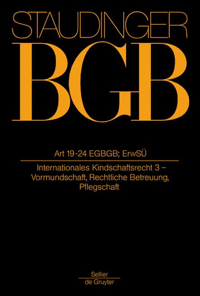 Kommentar zum Bürgerlichen Gesetzbuch. Mit Einführungsgesetz und Nebengesetzen: Artikel 19-24 EGBGB - Henrich, Dieter; Hein, Jan Von