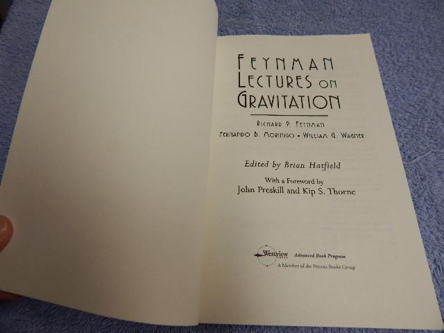 Feynman Lectures On Gravitation (Frontiers in Physics S) by