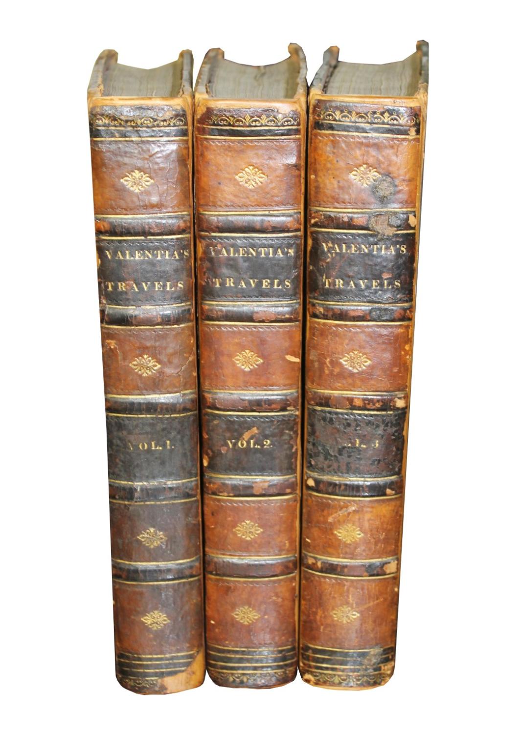 Voyages and Travels to India, Ceylon, The Red Sea, Abyssinia, and Egypt in the years 1802, 1803, 1804, 1805 and 1806 ( THREE VOLUMES). - Valentia, Viscount George Annesley.