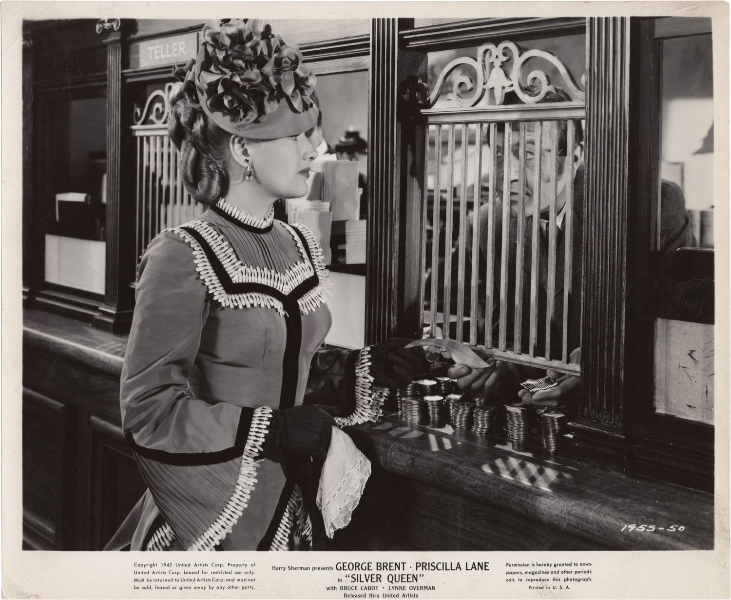 Silver Queen (Original photograph from the 1942 film) von George Brent, Priscilla Lane, Bruce ...
