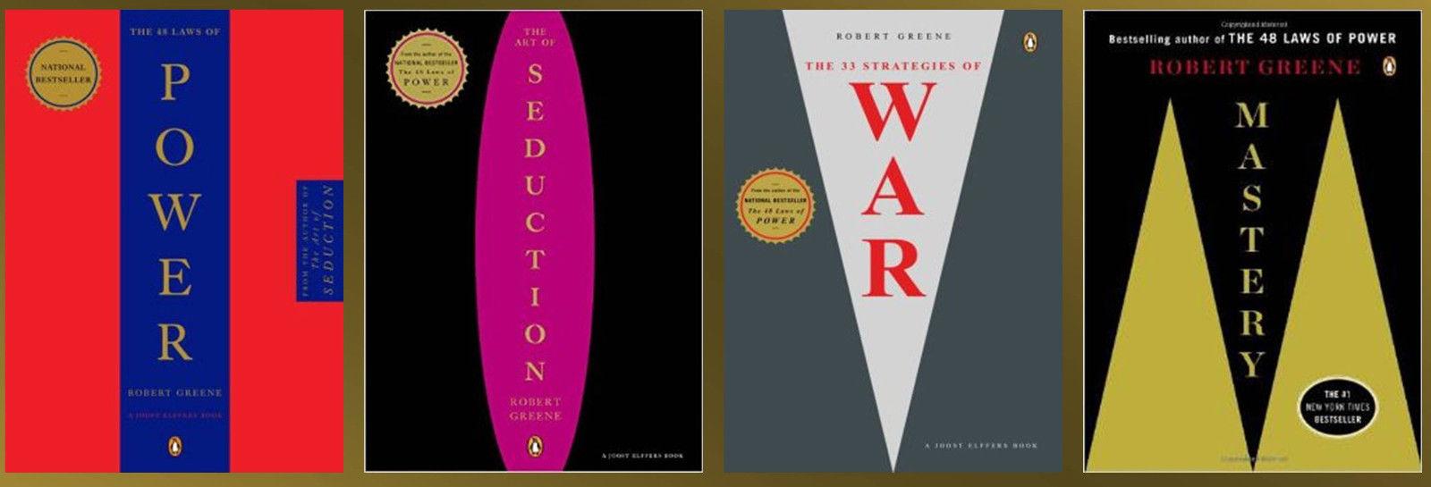 ROBERT GREENE LARGE TRADE Paperback Set of 4 POWER - SEDUCTION - WAR -  MASTERY by Greene, Robert: New