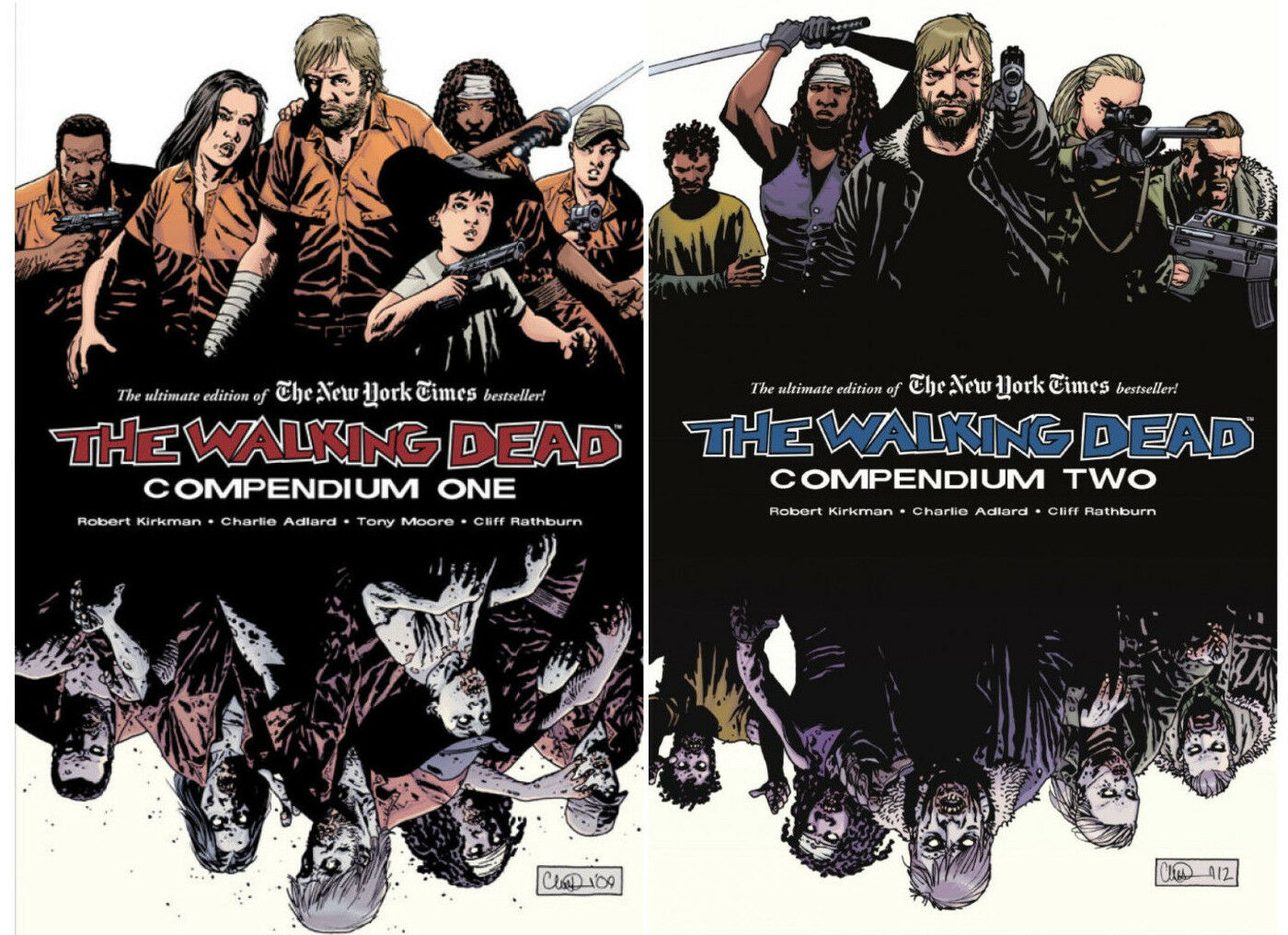 The Walking Dead Compendium ONE & TWO Set (WALKING DEAD): (WALKING DEAD Volume 1 & 2) by Robert Kirkman (The Walking Dead) [Paperback] Robert Kirkman