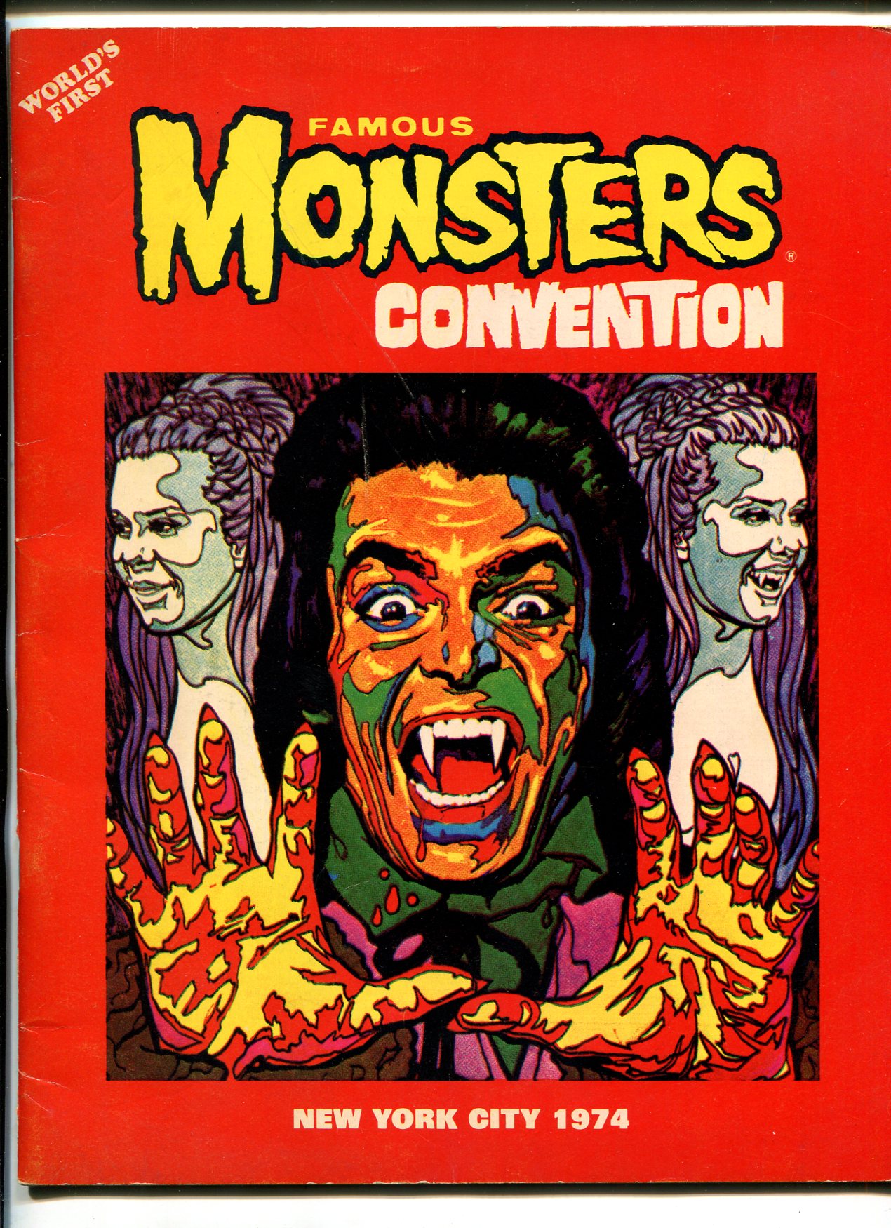 FAMOUS MONSTERS CONVENTION 19741ST ONEACKERMAN AUTOGRAPHEDWARRENfn
