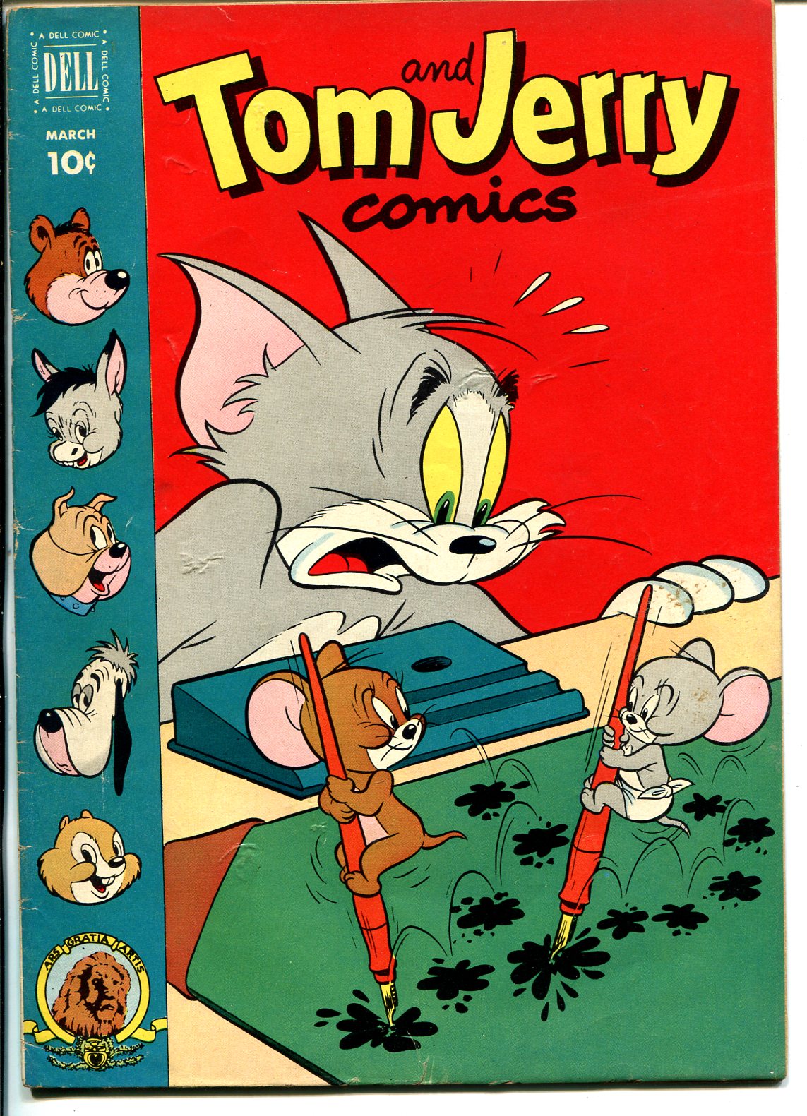 Tom & Jerry #92 1952-Dell-MGM Cartoons-Barney Bear-Benny Burro-Tuffy-VG/FN:  (1952) Comic | DTA Collectibles