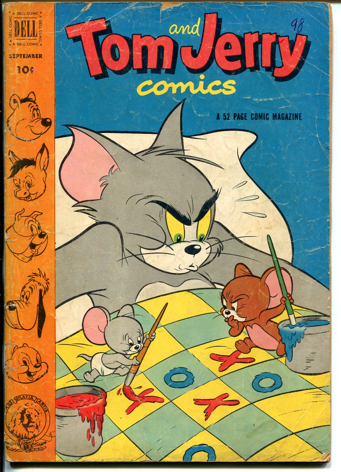 Tom & Jerry #98 1952-Dell-MGM Cartoons-Barney Bear-Tuffy-Preacher Roe-G:  (1952) Comic | DTA Collectibles