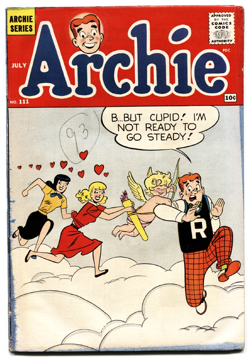 ARCHIE COMICS #111 1960- BETTY & VERONICA-CUPID COVER: (1960) Comic | DTA  Collectibles
