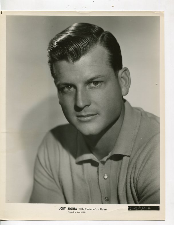 Jody McCrea 8x10 B&W Promotional Still Photograph DTA Collectibles