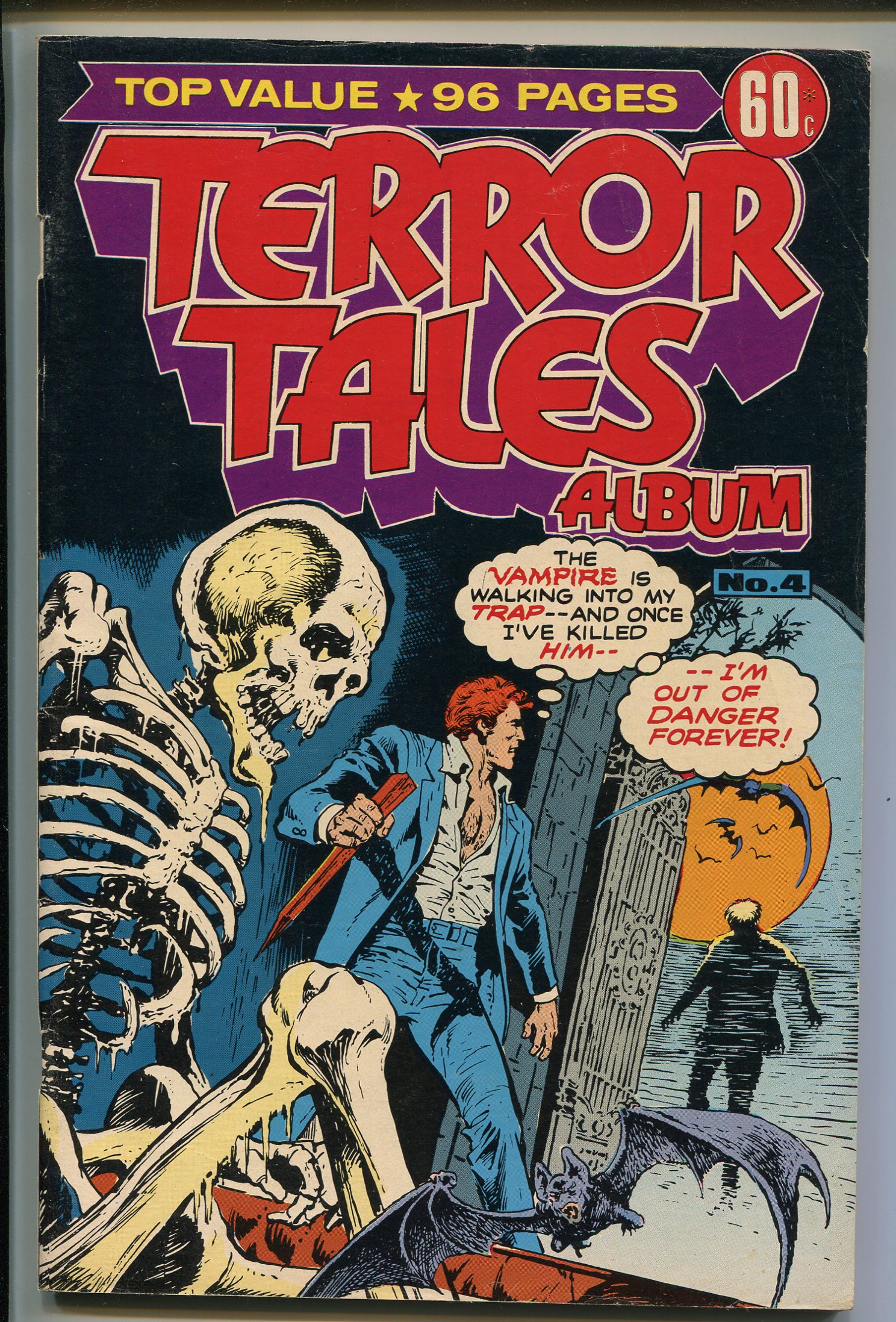 TERROR TALES ALBUM #4 1977-CD COMICS AUSTRALIA-ALEX TOTH-GIANT 98 PAGE ...