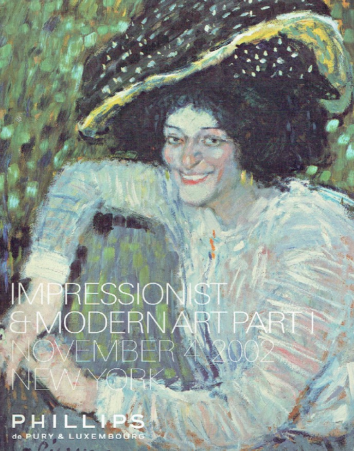 Phillips de Pury November 2002 Impressionist & Modern Art - Part I Phillips [Satisfaisant]