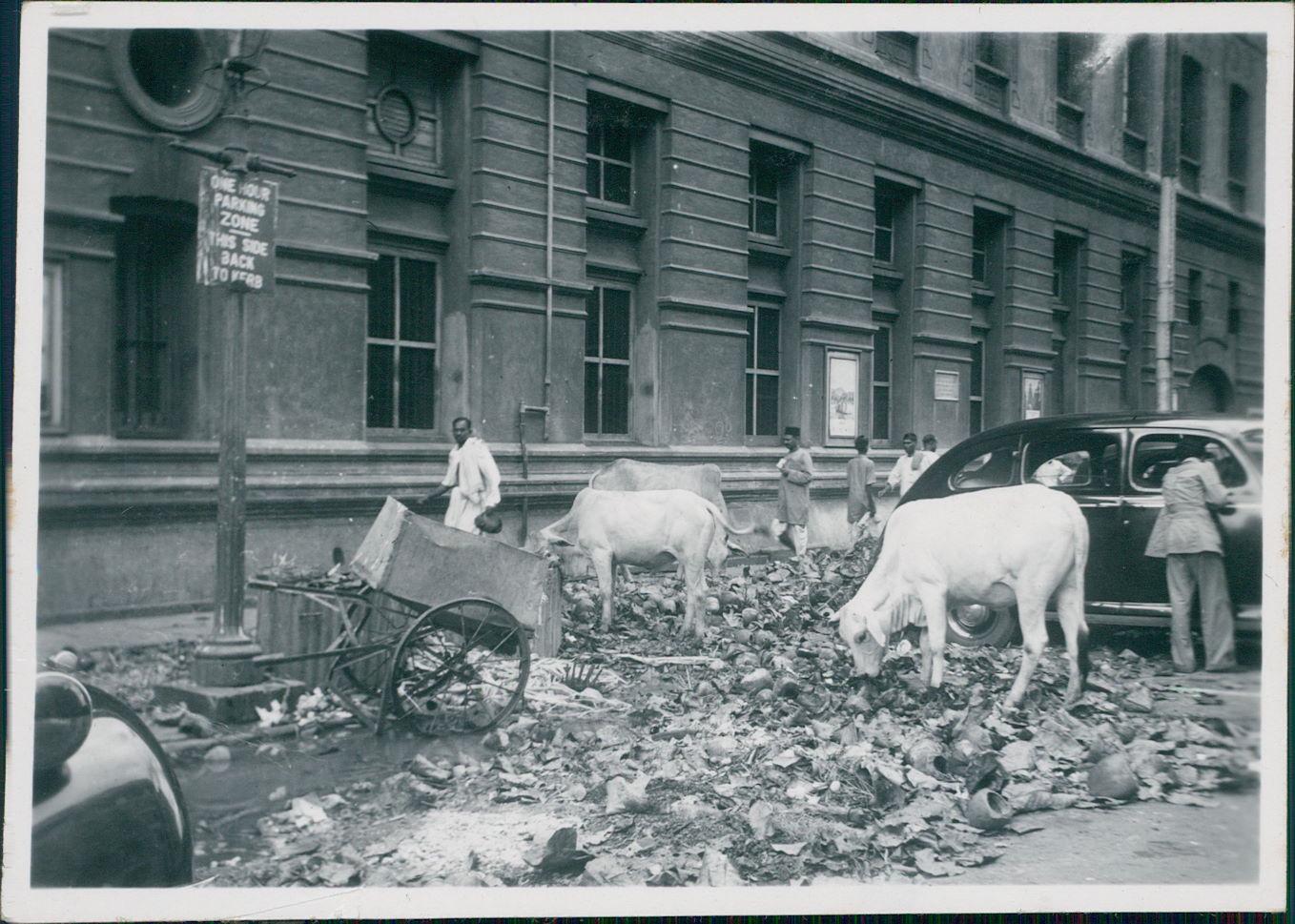 India, Scene in Calcutta during the sweepers strike Photographie originale / Original photograph [ ]