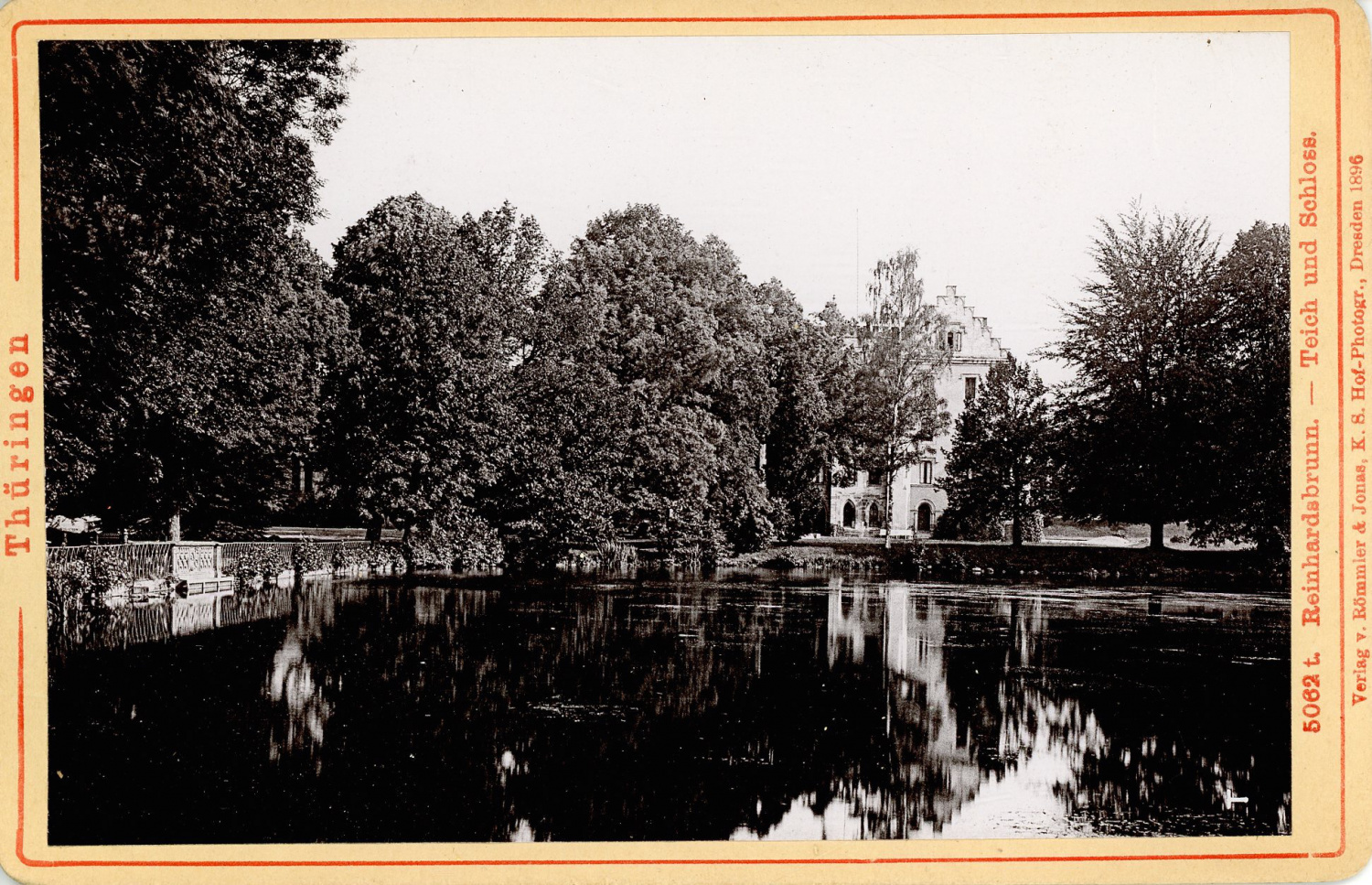 Römmler & Jonas, Deutschland, Thüringen. Reinhardsbrunn Teich und