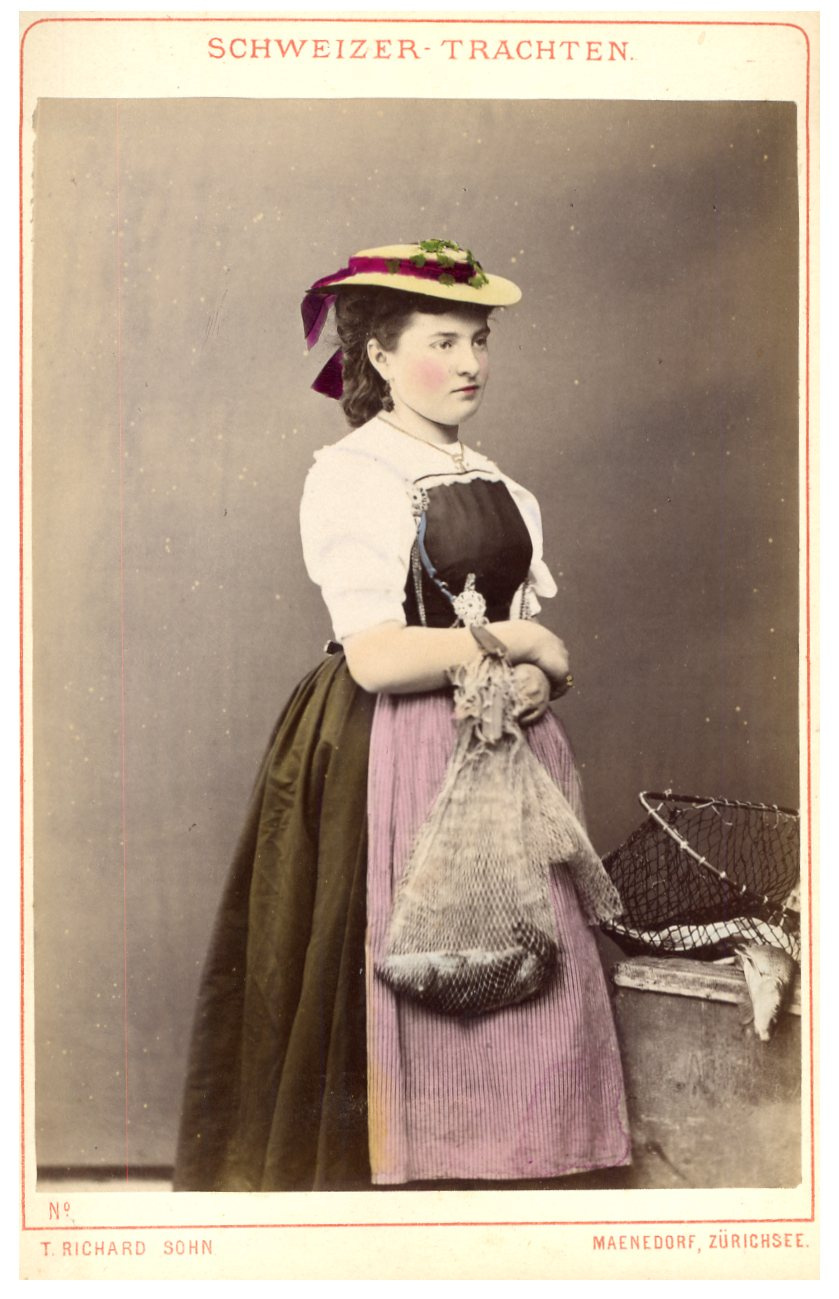 Suisse Canton de Zoug Femme En Costume Traditionnel par