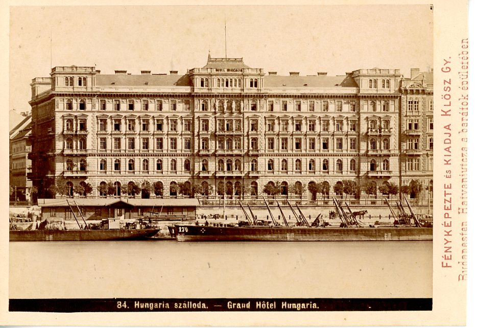 Hongrie Budapest Grand Hotel Hungaria Von Photographie Originale Original Photograph 1880 Fotografie Photovintagefrance