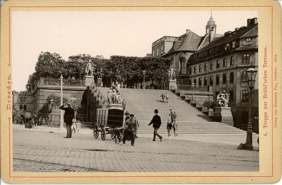 von Hermann Poy, Deutschland, Dresden, Brühl'sche Terrasse mit