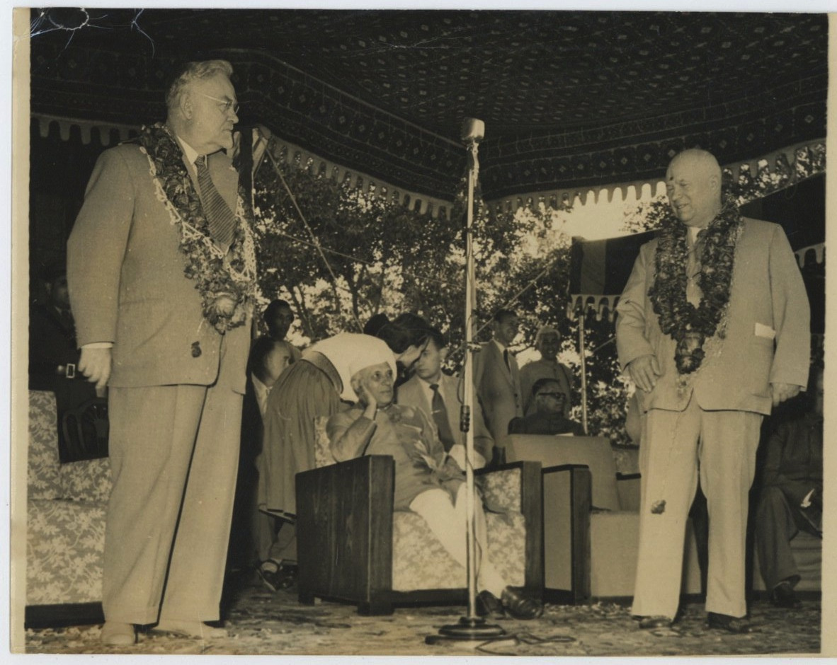 bulganin and khrushchev visit to india