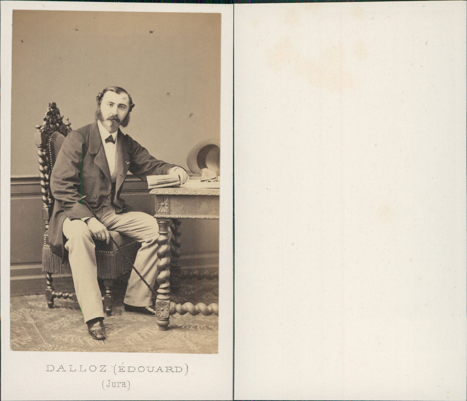 CDV Jura Edouard Dalloz Alb Mayer & Pierson Vintage Carte de Visite France 
