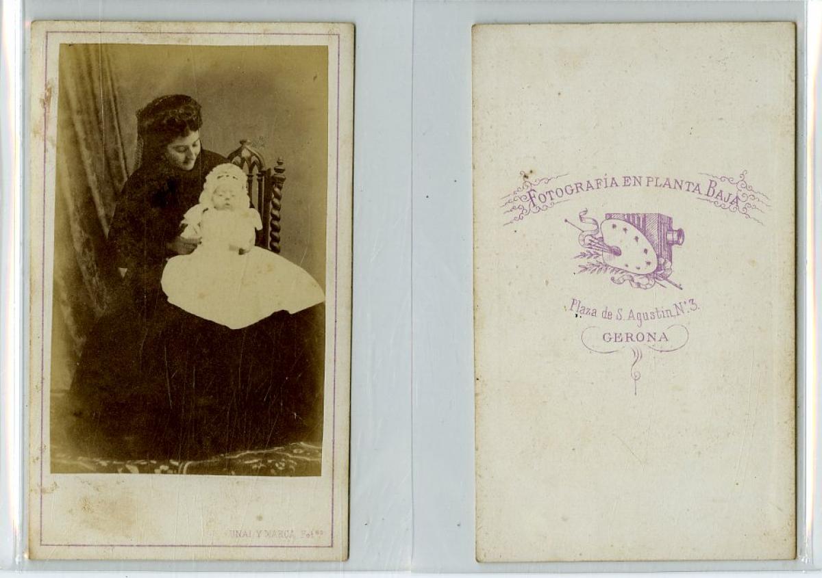 Unal Et Marca Une Femme Prend La Pose Avec Son Bebe By Photographie Originale Original Photograph 1870 Photograph Photovintagefrance