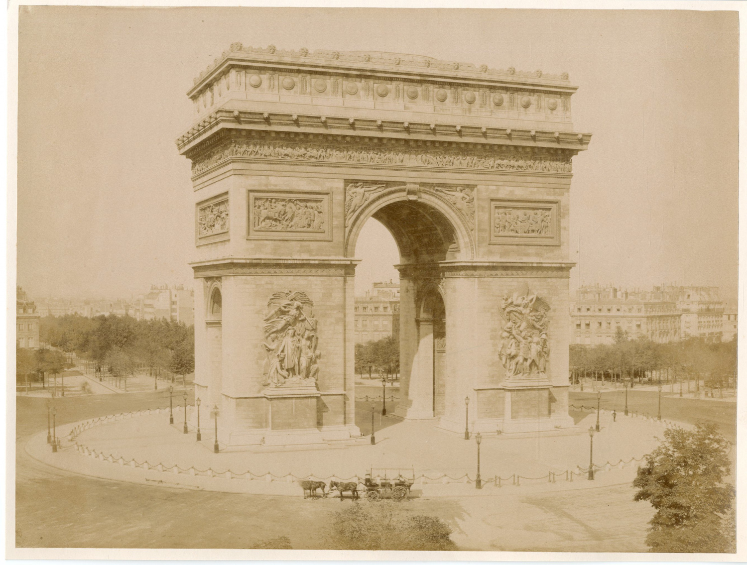 Paris Arc De Triomphe Par Photographie Originale Original Photograph