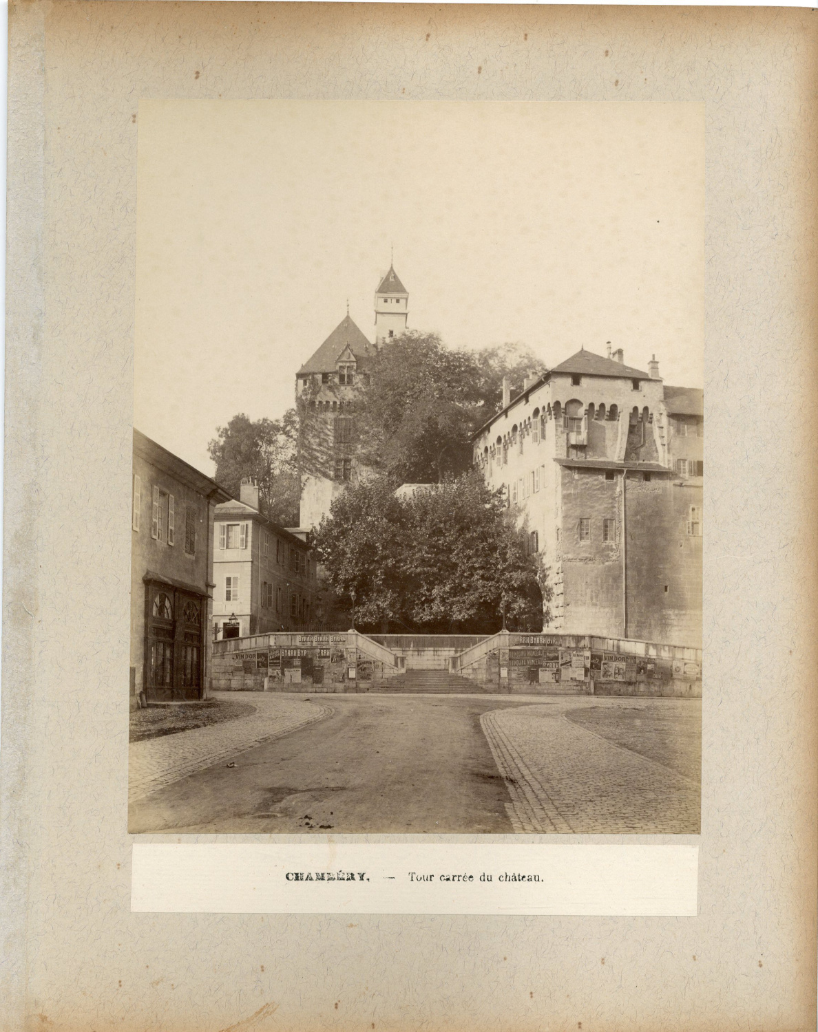France, Chambéry, Tour Carré du château by Photographie originale ...