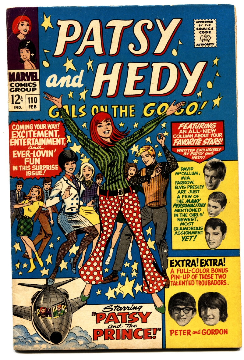 PATSY AND HEDY-#110-comic book 1967-PAPER DOLL-ELVIS-MIA FARROW- [Fine] [Softcover]