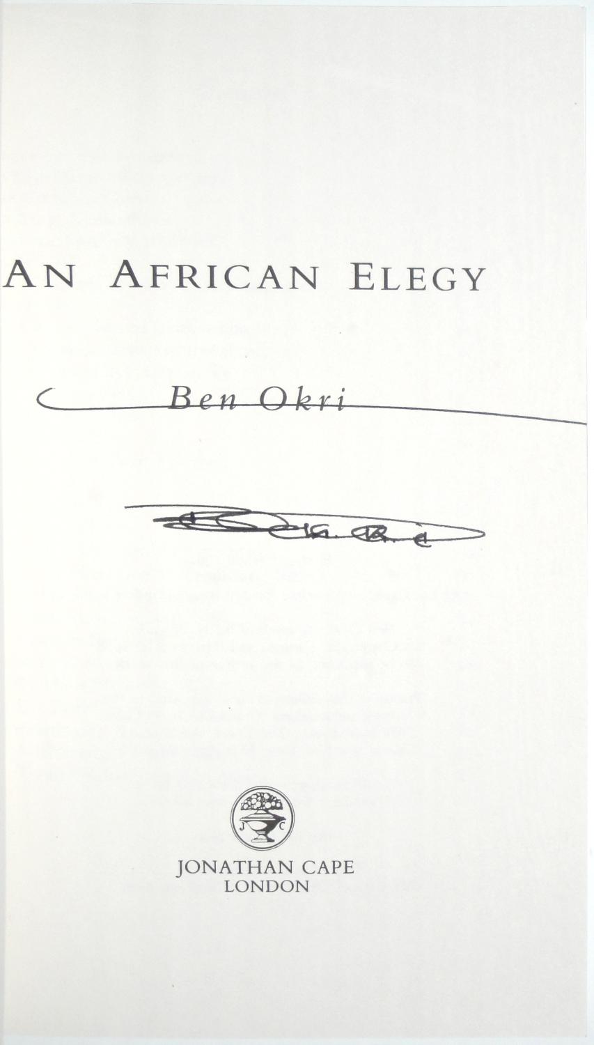 An African Elegy: Poems: Okri, Ben: 9781635423105: Amazon