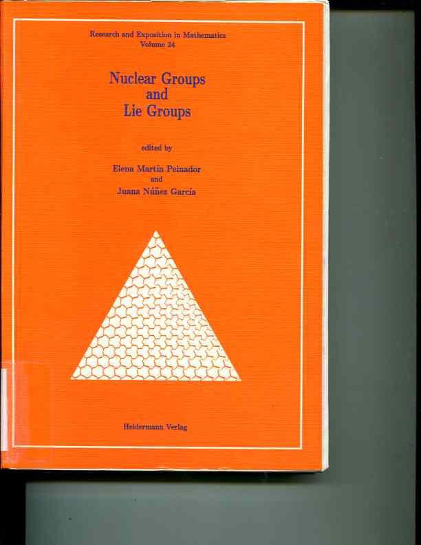 Nuclear Groups and Lie Groups: Research and Exposition in Mathematics: Volume 24 - Elena Martin Peinador; Juana Nunez Garcia (editors)