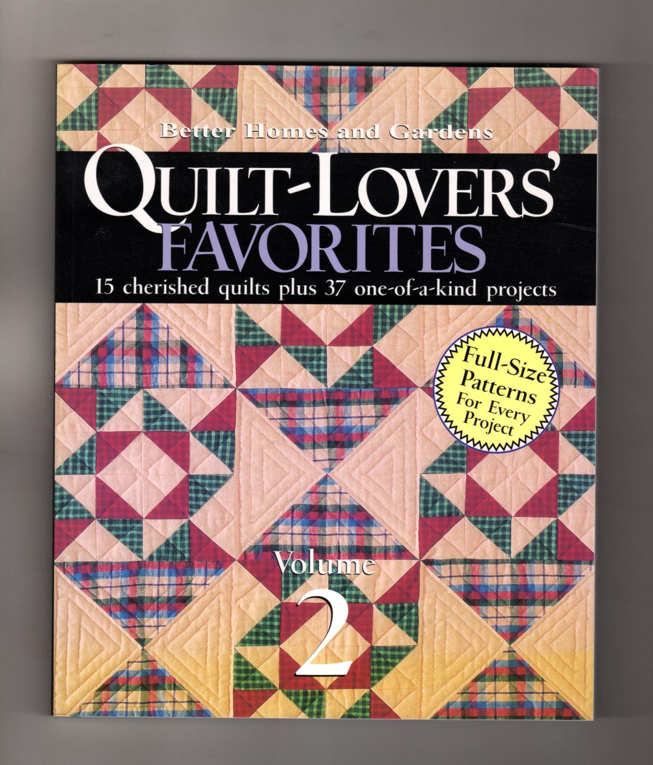 Better Homes & Gardens QuiltLovers' Favorites Volume 2. First