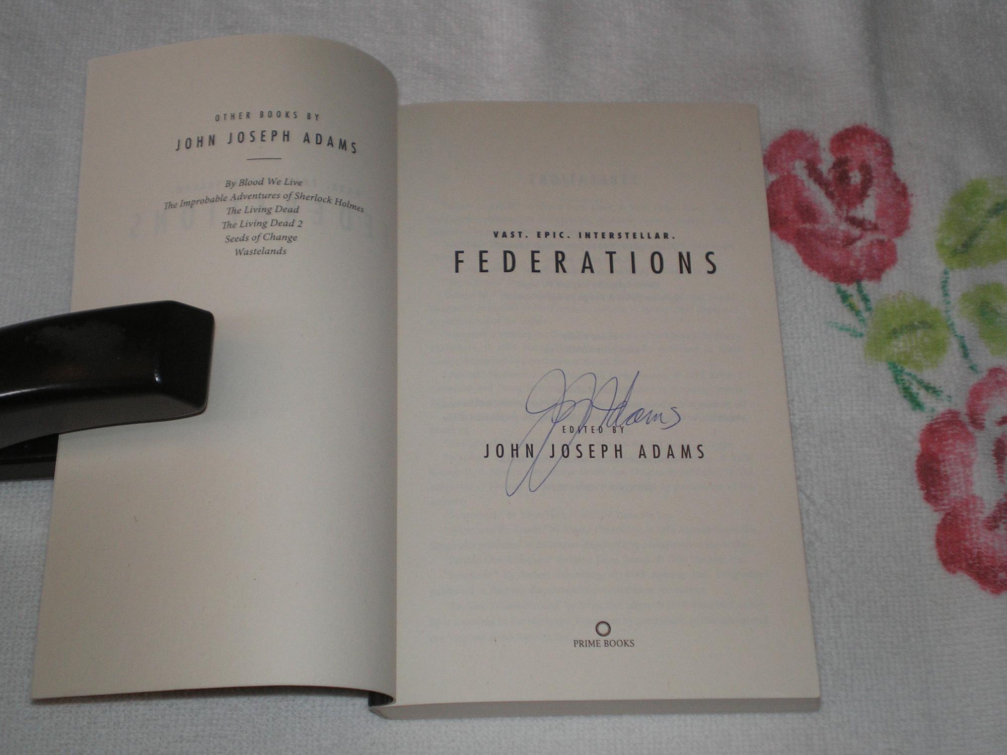 Federations: Signed - Adams, John Joseph; Turtledove, Harry; Martin, George R.R.