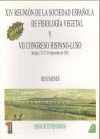 XIV Reunión de la Sociedad Española de Fisiología Vegetal y VII Congreso Hispano-Luso de Fisiología Vegetal - Álvarez Tinaut, Carmen