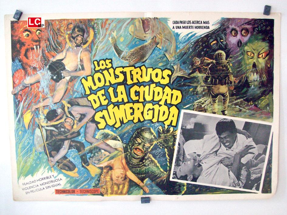 Negociar Leer Derribar LOS MONSTRUOS DE LA CIUDAD SUMERGIDA - Dir: Cast: MEXICODOBLE L.C.- 42 x  55-Cms.-17 x 22 IN.PLEASE CHECK THE PICTURE FOR CONDITION:  Art&nbsp;/&nbsp;Print&nbsp;/&nbsp;Poster | ORIGINAL LOBBY CARD
