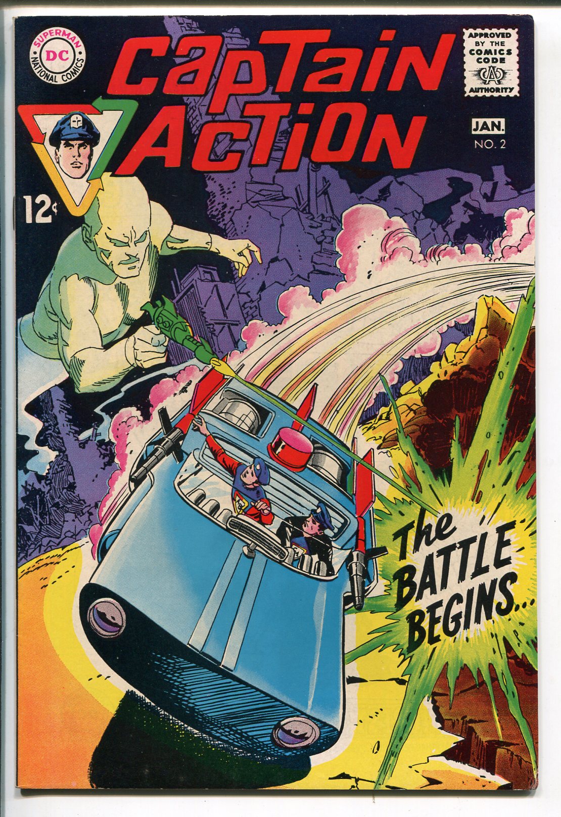 CAPTAIN ACTION 2 1968 DC COMICS BLACK